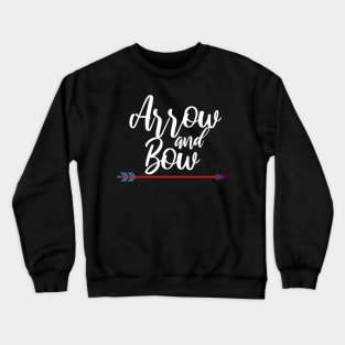 Archery arrow and bow Crewneck Sweatshirt